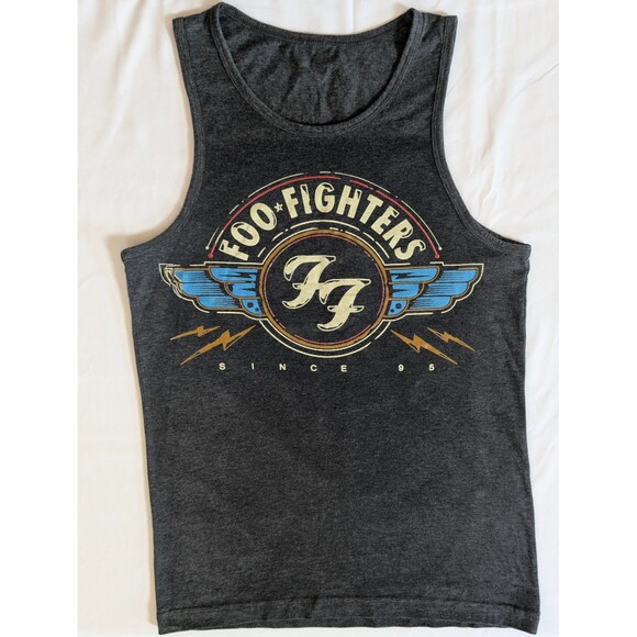Foo Fighters Tank Top Shirt Men’s Size Medium Gray Vintage Style Since ‘95 - Picture 1 of 3